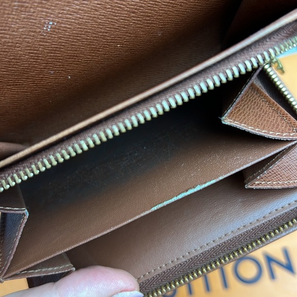 LV Louis Vuitton Monogram Porte Monnaie Billets Tresor Wallet Auth. Vintage 01 - Picture 10 of 17